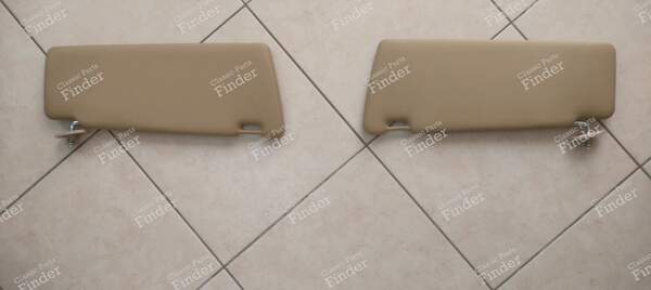 Pair of sunvisors Beige - MERCEDES BENZ W123 - 1