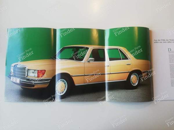 6-cylinder versions sales brochure - MERCEDES BENZ S (W116) - 1478/0001/1972- 1
