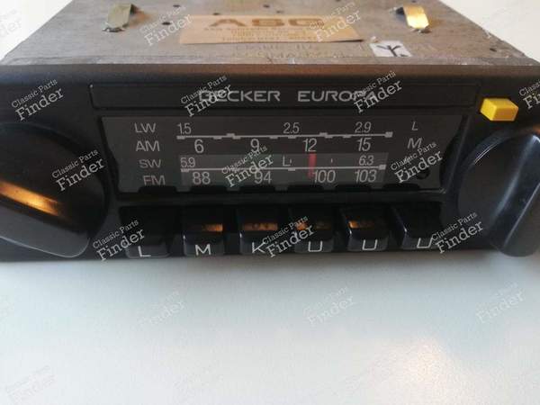 Becker Autoradio - BMW 2800 CS/2.5 CS/3.0 CS/3.0 CSI/3.0 CSL (E9) - Europa 598- 2