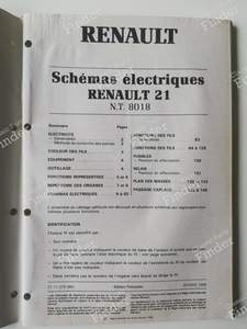 Elektrische Schaltpläne - N.T. 8018 - RENAULT 21 (R21) - 7711079864- thumb-1
