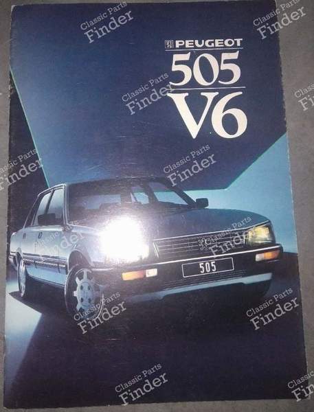 Vintage advertising of Peugeot 505 V6 - PEUGEOT 505 - 0