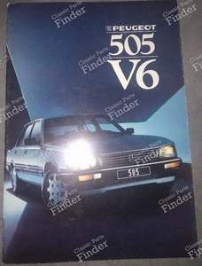 Vintage advertising of Peugeot 505 V6 - PEUGEOT 505