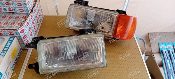 Headlight optics + indicators - AUDI 80 / 4000 / 5+5 (B2) - 1305621025 (D) / 1305621024 (G)- 0