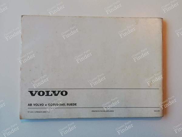 Manuel d'instructions - VOLVO 343/340 - 345/360 - TP1373.1 / 4000.7.76- 9