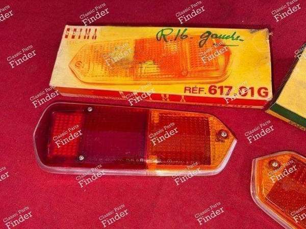 Paar Rücklicht-Cabochons - Phase 1 - RENAULT 16 (R16) - 617.01G / 617.01D- 2