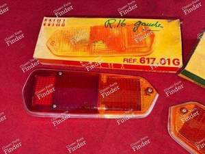 Paar Rücklicht-Cabochons - Phase 1 - RENAULT 16 (R16) - 617.01G / 617.01D- thumb-2