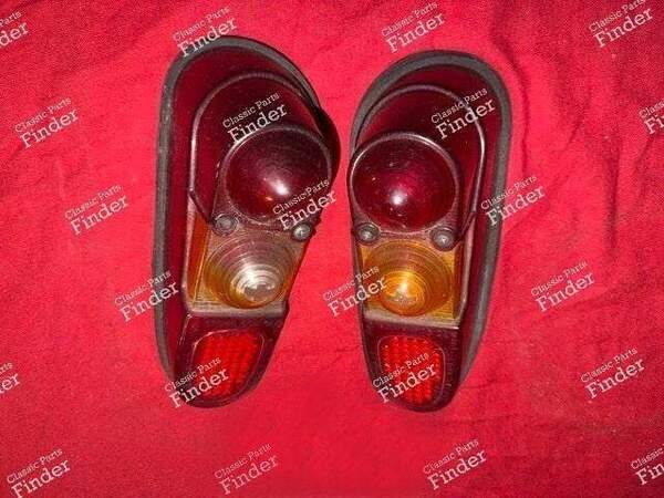 Ein Paar Rücklicht-Cabochons - RENAULT 4 / 3 / F (R4) - 605D / 605G- 0
