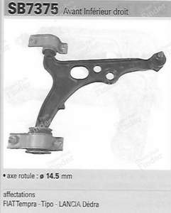 Front lower control arm Right - FIAT Tipo / Tempra - 9005143- thumb-2