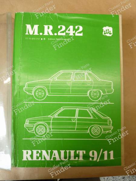 Werkstatt-Handbuch MR 242 - RENAULT 9 / Alliance / Broadway / 11 / Encore (R9 / R11) - MR242- 0