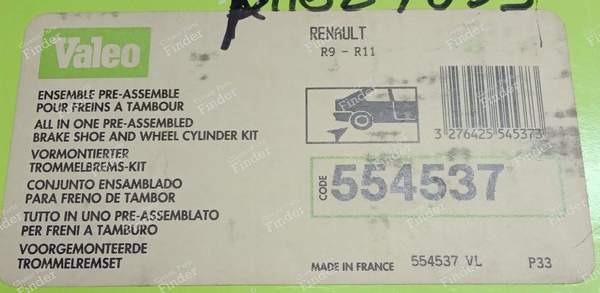 Bremsensatz hinten Renault 9/11 - RENAULT 9 / Alliance / Broadway / 11 / Encore (R9 / R11) - 554537- 6