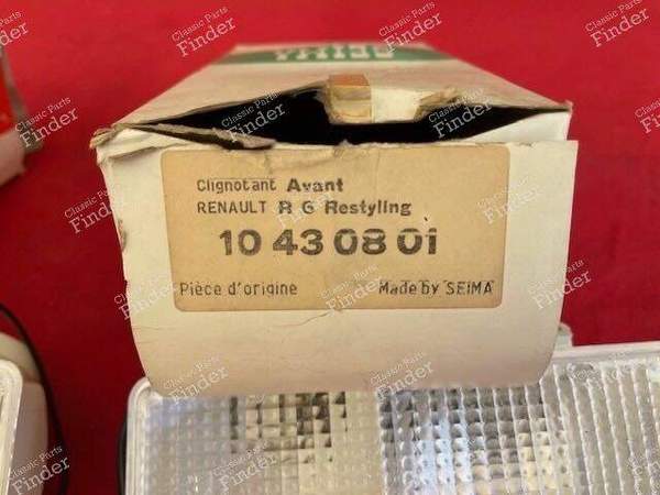 Pair of flasher / pilot lights - Phase 2 - RENAULT 6 (R6) - 10430701 / 10430801- 3