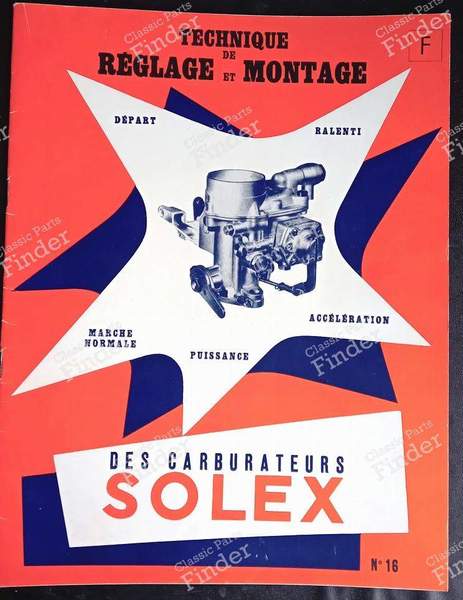 Solex manuals : N°16 - CITROËN Traction Avant (7 / 11 / 15) - N°16- 0