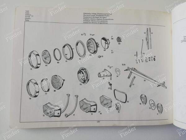 Ersatzteilhandbuch – „Katalog B“ 1967 - MERCEDES BENZ W110 - 12118- 8