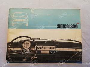 Manuel de bord - SIMCA 1300 / 1500 / 1301 / 1501