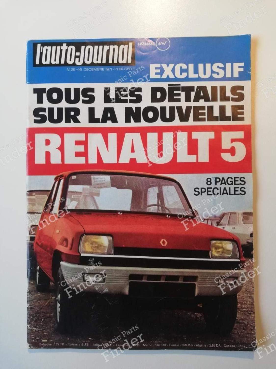 L'Auto-Journal - #25 (Décembre 1971) - SIMCA 1300 / 1500 / 1301