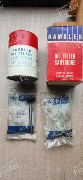 Set of 2 valves + oil filter - RAMBLER-RENAULT Classic - 3157641 / 8990508- 0