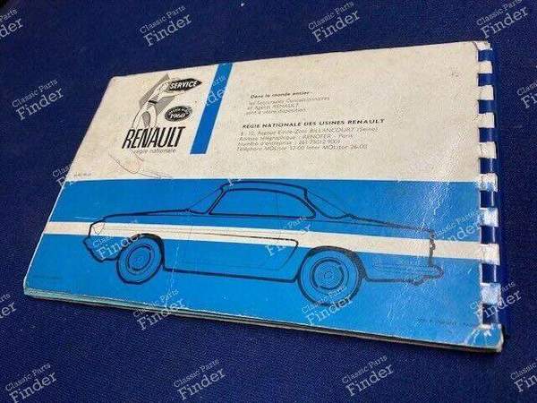 Bordbuch für das Modell 'Florida - RENAULT Floride/Caravelle - N.E. 826- 9