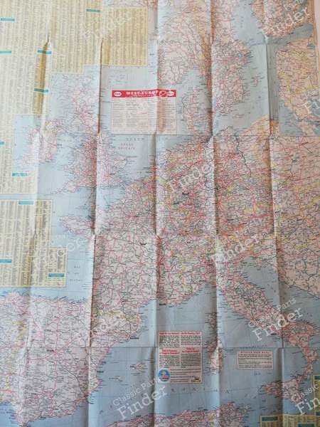Road maps including FORD Germany network (late 50s-early 60s) - FORD Taunus 17M / 20M (P5) - 7