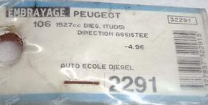 Clutch release cable Manual adjustment - PEUGEOT 106 - 2291- thumb-2