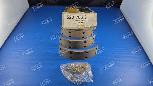 Jeu de 4 garnitures de mâchoires de frein avant - RENAULT Estafette / Hi-boy / Petit-Panel - 520225- 0