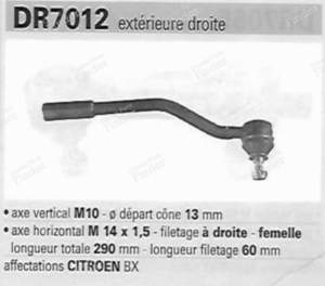 Right-side steering knuckle - CITROËN BX - BD1050- thumb-3
