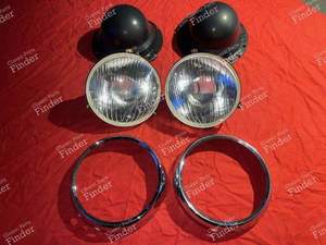 Pair of headlights with integrated pilot light + bulb connection kit for CITROËN DS / ID