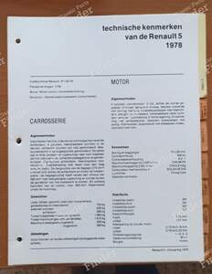 Technical Specifications Manual - Renault Model Lineup, 1978 - RENAULT 4 / 3 / F (R4) - thumb-4