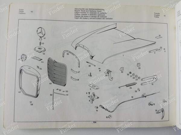 Ersatzteilhandbuch – „Katalog B“ 1967 - MERCEDES BENZ W110 - 12118- 9