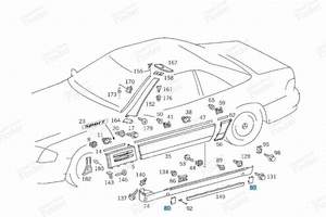 ABDECKUNG DES WAGENHEBERS - MERCEDES BENZ SL (R129) - A12969800307738- thumb-3