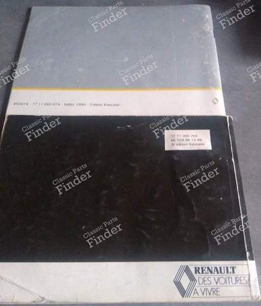 User's manual for Renault 25 - RENAULT 25 (R25) - 77 11 066 704 (?) / 77 11 088 574 (?)- 1