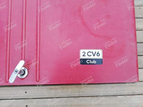 Porte de coffre 2CV6 Club rouge - CITROËN 2CV - 1