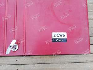 Trunk door 2CV6 Club red - CITROËN 2CV - thumb-1