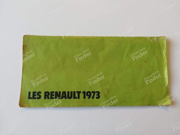 Werbebroschüre Baureihe Renault 1973 - RENAULT 4 / 3 / F (R4) - 314460303- 9