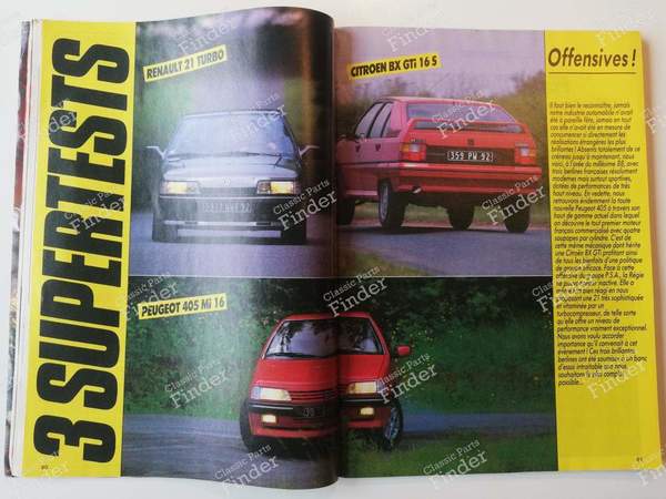 Zeitschrift 'Echappement' - Juli 1987 - PEUGEOT 405 / Pars / Khazar - #225- 4