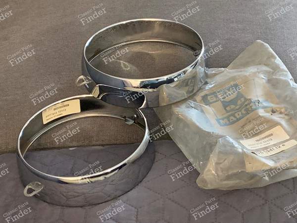 Chrome bezels for ball headlights - MATRA 530 - 614 12513- 0
