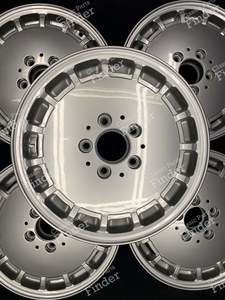 Original 'Gullideckel' Alloy Wheels 6Jx15 ET49 - MERCEDES BENZ 190 (W201) - 2014001502- thumb-2