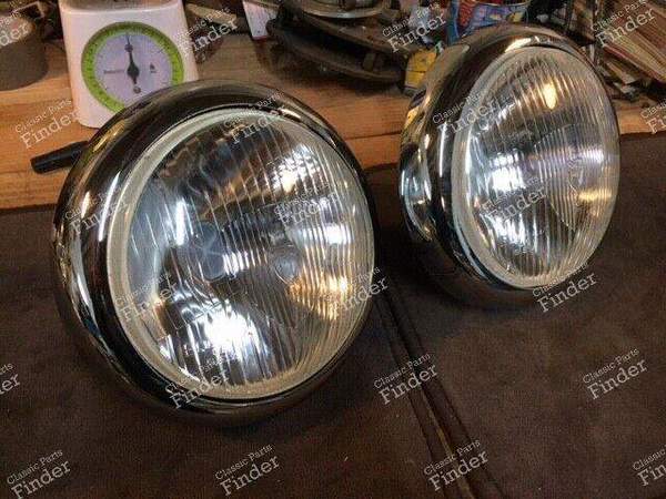 Pair of headlights - PEUGEOT 403 - 157073 - E2-109- 0