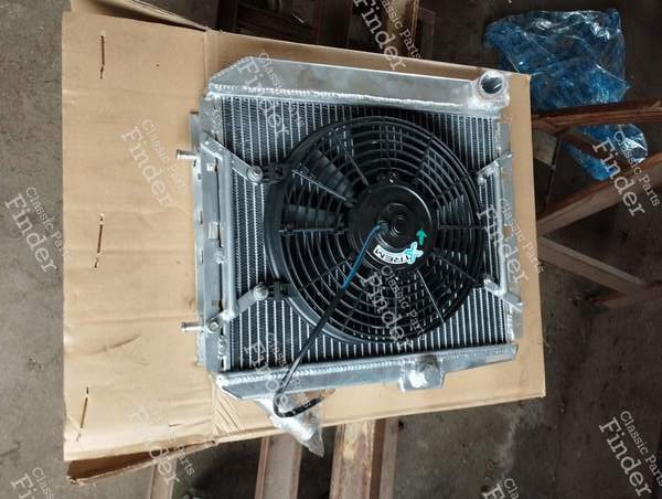 Radiateur d'eau en aluminium (gros volume) - version Turbo - RENAULT 5 (Supercinq) / Express / Rapid (R5) - 2