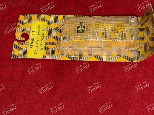 Cabochon de clignotant / veilleuse avant gauche - Phase 1 - RENAULT 6 (R6) - 3076 / 7701012911- 1