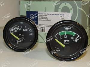 Rare oil temperature gauge and voltmeter - MERCEDES BENZ 190 (W201)