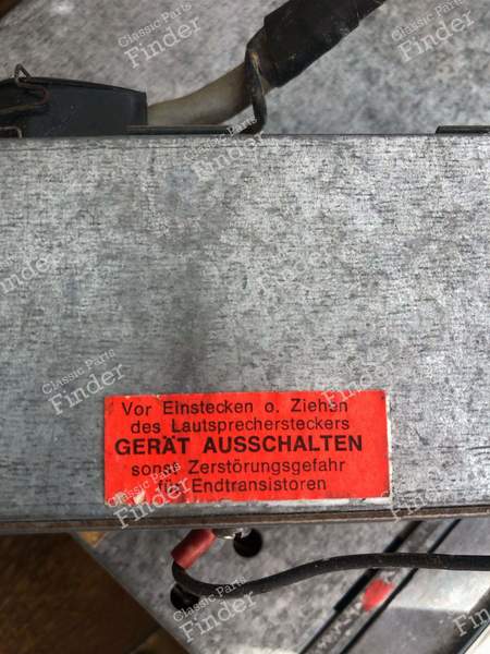 Radio Becker Mexico Cassette & Amplifier - MERCEDES BENZ W108 / W109 - M100162- 3