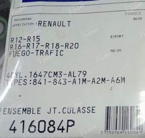 Joint culasse - RENAULT 12 / Virage (R12) - 416084P- thumb-2