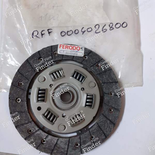 Clutch disc - SIMCA-CHRYSLER-TALBOT 1100 / 1204 / VF - 0004026800