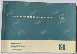 Service manual 190 W110 for MERCEDES BENZ W110