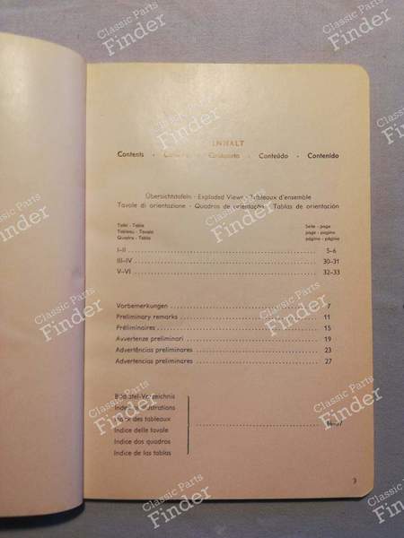 Ersatzteilkatalog Typ 300B - MERCEDES BENZ 300 (W186 / W189) - 2000-10-54- 1