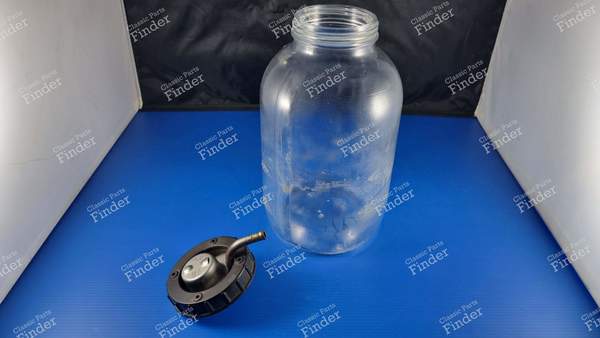 Complete glass expansion vessel jar - RENAULT 6 (R6) - 0996084300 / 7701348064- 1