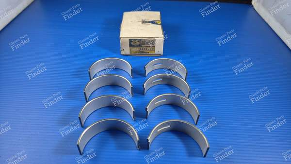 Set of 8 half connecting rod bearings - Douvrin engine - PEUGEOT 505 - 060649- 3