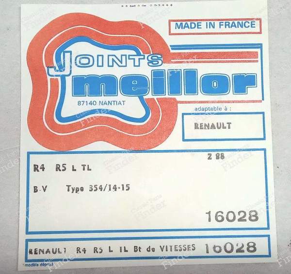 Dichtungstasche für das Getriebe - RENAULT 4 / 3 / F (R4) - 16028- 4