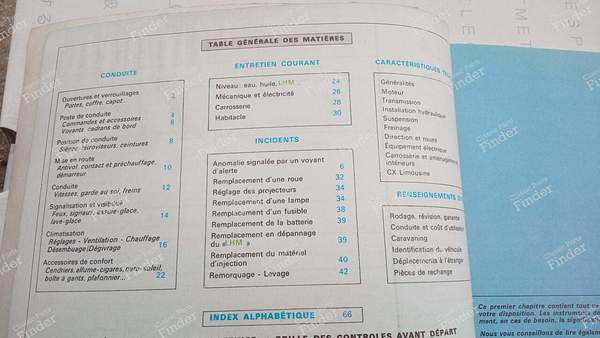 Owner's manual - CX BERLINE DIESEL - CITROËN CX - NSP- 2