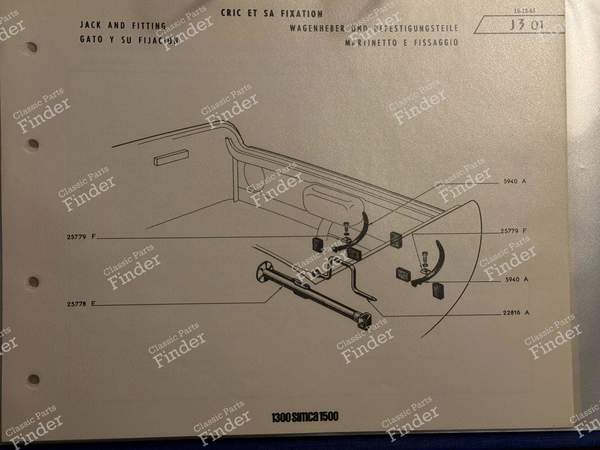 Jack - SIMCA 1300 / 1500 / 1301 / 1501 - 25778E- 5
